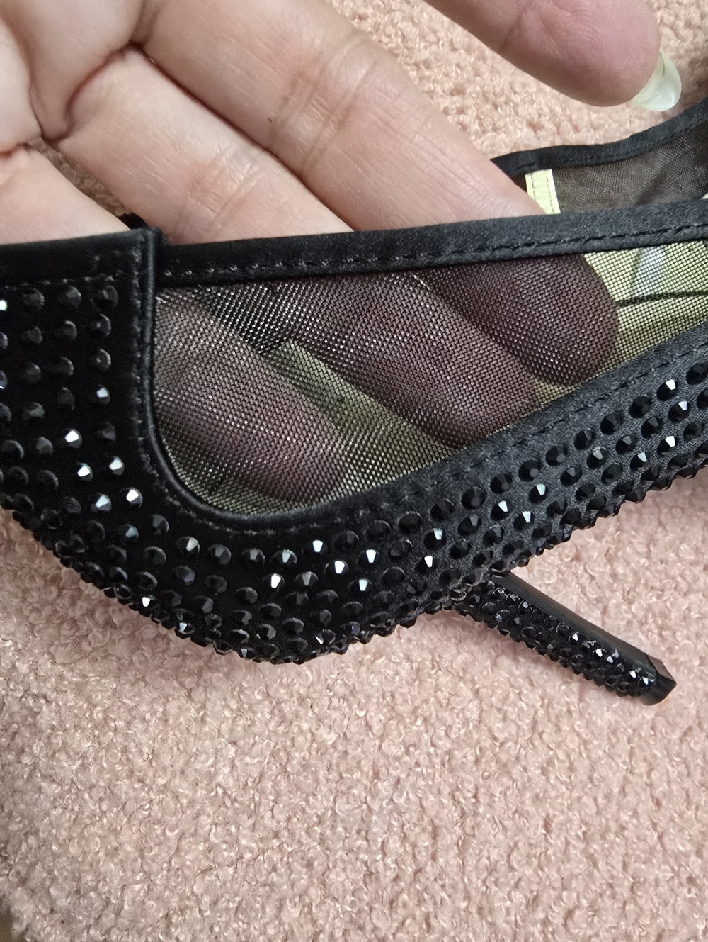 Jessica Simpson Sequin Bow Heel Pumps Sz 9 - Picture 5 of 9